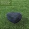 Decorative Outdoor Weather-Resistant Artistic Artificial Faux Stone Rock, Garden Patio Granite Grey Fiberglass Stone